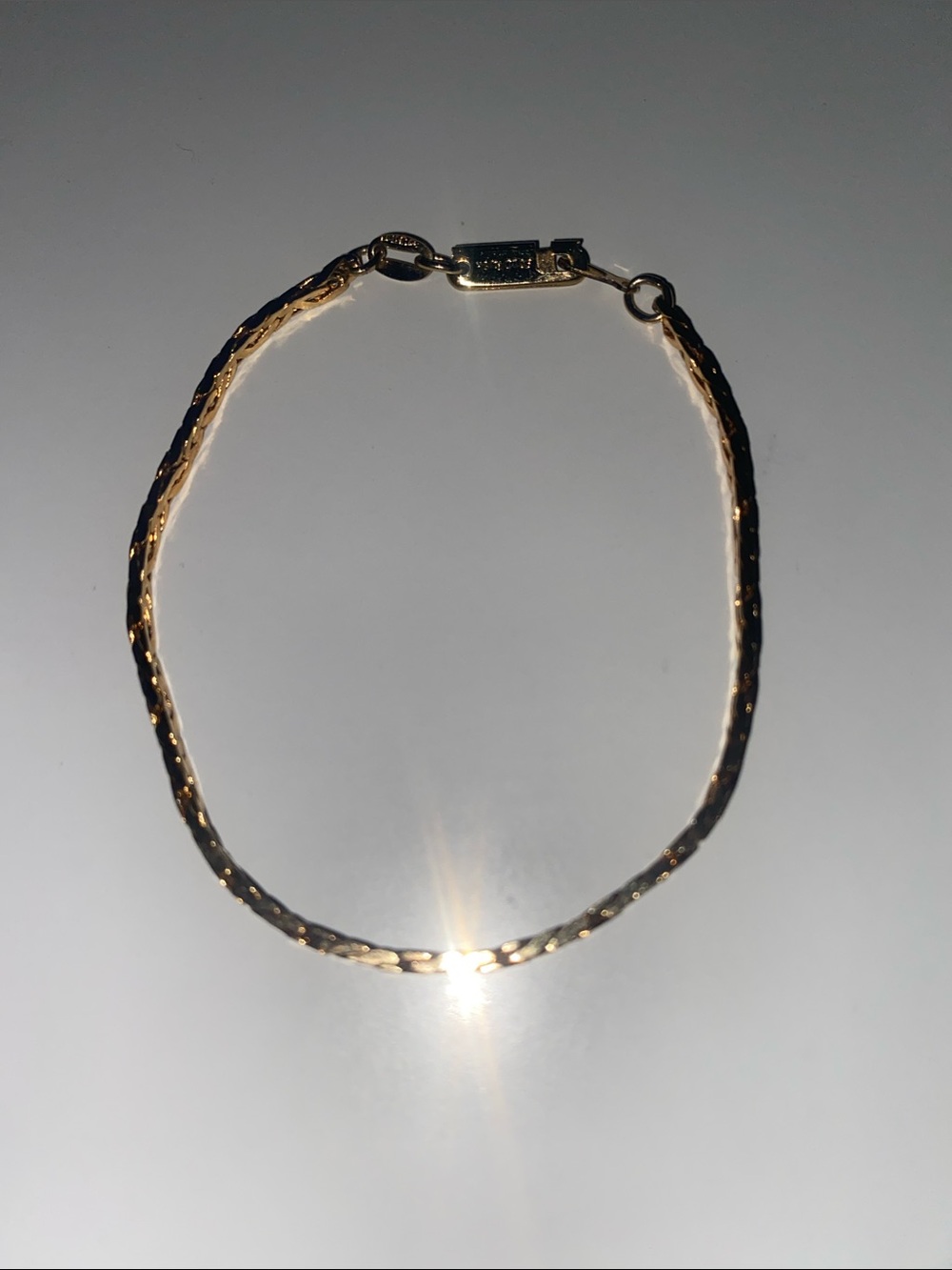 Gold Tone Women’s Braided Chain Bracelet
